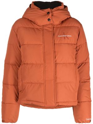 Calvin Klein Jeans Monologo Non Down puffer jacket - Orange