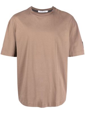 Calvin Klein Jeans oversized monologo T-shirt - Brown