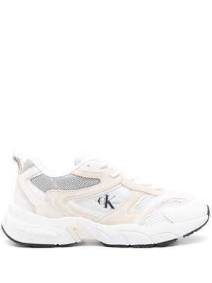 Calvin Klein Jeans Retro logo-print sneakers - Neutrals