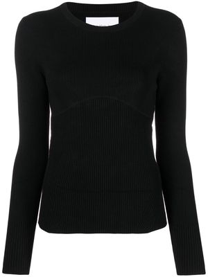 Calvin Klein Jeans rib-knit long sleeve top - Black