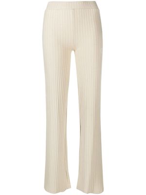 Calvin Klein Jeans ribbed-knit slim-fit trousers - Neutrals
