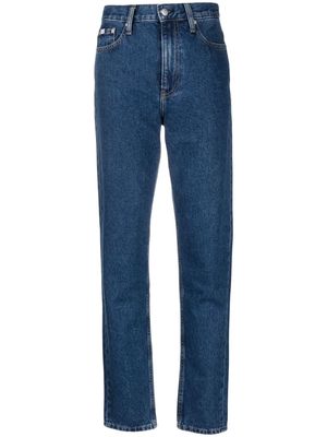 Calvin Klein Jeans straight-leg cotton jeans - Blue