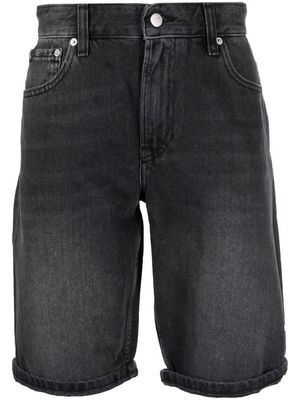 Calvin Klein Jeans straight-leg denim shorts - Black