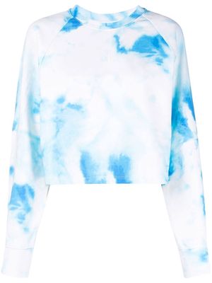 Calvin Klein Jeans Summer Splash printed cotton sweatshirt - Blue