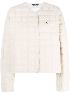 Calvin Klein Jeans V-neck padded jacket - Neutrals