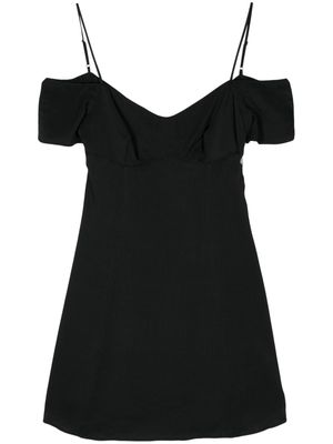 Calvin Klein Jeans wide-neck flared minidress - Black