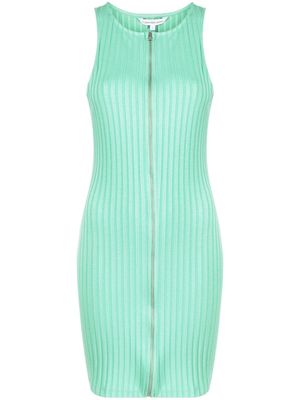 Calvin Klein Jeans zip-up ribbed dress - Green