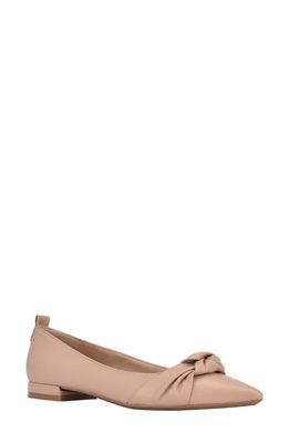 Calvin Klein Kendy Pointed Toe Flat in Light Natural 110