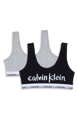 Calvin Klein Kids' Assorted 2-Pack Bralettes in Calvin Brushstroke