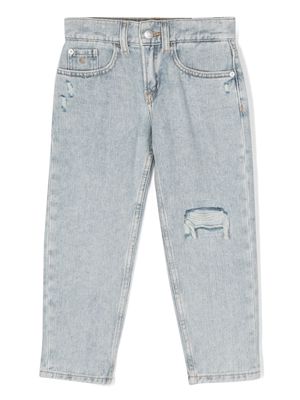 Calvin Klein Kids distressed-detail denim jeans - Blue
