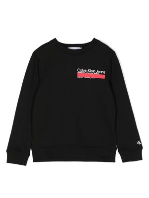 Calvin Klein Kids Hero logo-print sweatshirt - Black