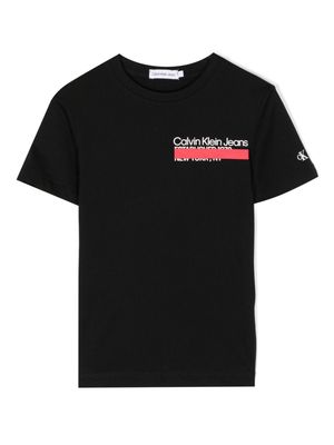 Calvin Klein Kids Hero logo-print T-shirt - Black
