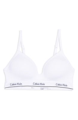 Calvin Klein Kids' Hybrid Sports Bra in White