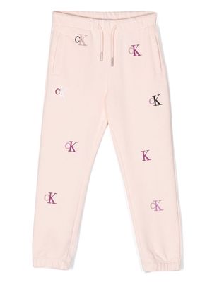 Calvin Klein Kids logo-embroidered track-pants - Pink
