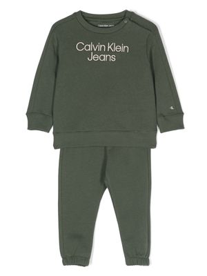 Calvin Klein Kids logo-embroidered tracksuit - Green
