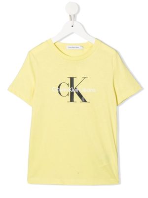 Calvin Klein Kids logo-print cotton T-shirt - Green