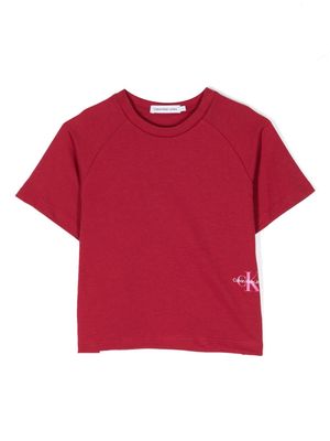 Calvin Klein Kids logo-print cotton T-shirt - Red