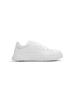 Calvin Klein Kids logo-print slip-on sneakers - White