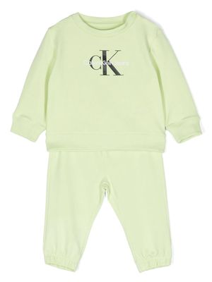 Calvin Klein Kids logo-print tracksuit set - Green