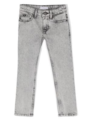 Calvin Klein Kids mid-rise slim-cut jeans - Grey