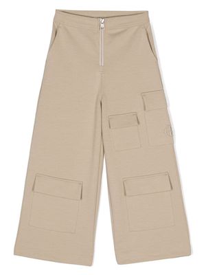 Calvin Klein Kids multi-pocket wide-leg trousers - Neutrals