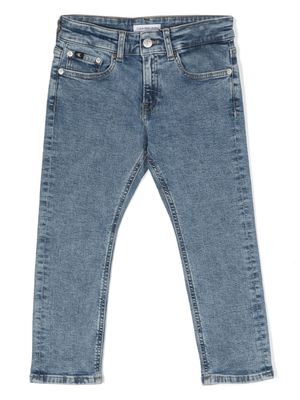 Calvin Klein Kids slim-cut jeans - Blue