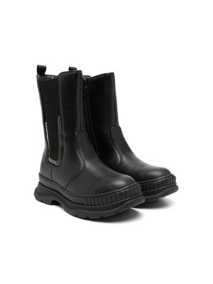 Calvin Klein Kids zipped ankle boots - Black