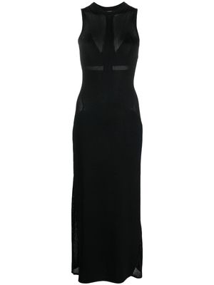Calvin Klein knitted sleeveless midi dress - Black