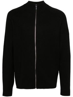 Calvin Klein knitted zipped cardigan - Black