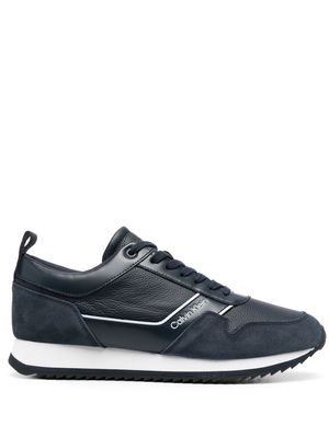 Calvin Klein leather lace-up sneakers - Blue