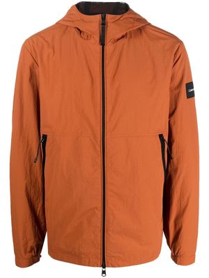 Calvin Klein lightweight hooded zip-up jacket - Brown