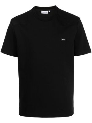 Calvin Klein logo-appliqué short-sleeve T-shirt - Black