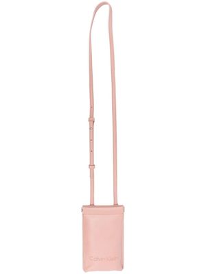 Calvin Klein logo-embossed phone pouch - Pink