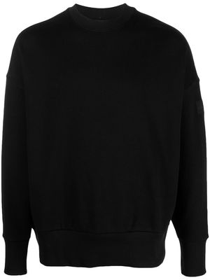 Calvin Klein logo-patch crew-neck sweatshirt - Black