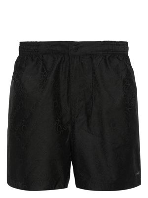 Calvin Klein logo-patch swim-shorts - Black