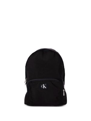 Calvin Klein logo-patch zipped backpack - Black