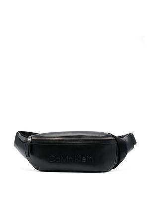 Calvin Klein logo-plaque belt bag - Black