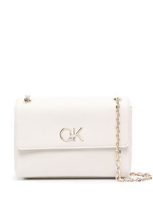 Calvin Klein logo-plaque crossbody bag - White
