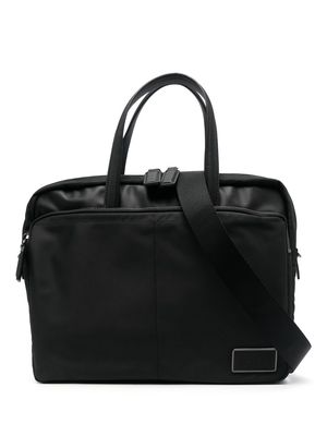 Calvin Klein logo-plaque laptop bag - Black