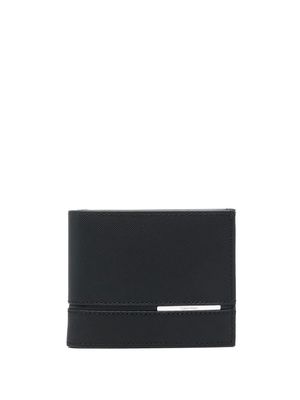 Calvin Klein logo-plaque leather wallet - Black
