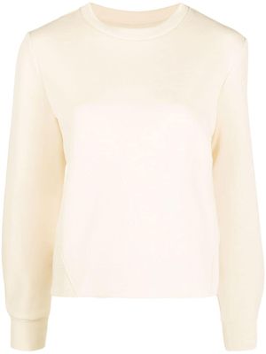 Calvin Klein logo-print crew neck sweatshirt - Neutrals