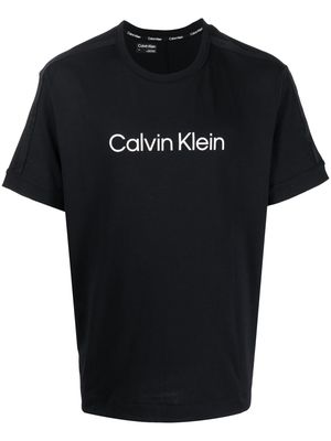 Calvin Klein logo-print crew-neck T-shirt - Black