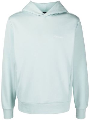 Calvin Klein logo-print detail hoodie - Green