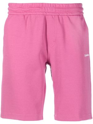 Calvin Klein logo-print detail shorts - Pink
