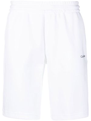 Calvin Klein logo-print detail shorts - White