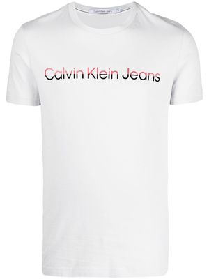 Calvin Klein logo-print short-sleeved T-shirt - Grey