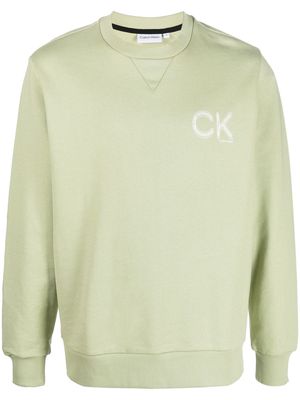 Calvin Klein logo-print sweatshirt - Green