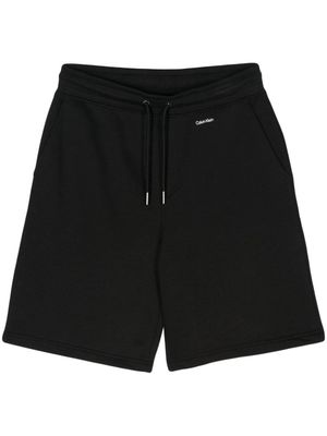 Calvin Klein logo-print track shorts - Black