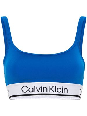 Calvin Klein logo-underband sports bra - Blue