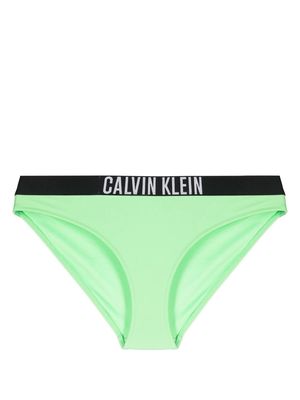 Calvin Klein logo-waistband bikini bottoms - Green